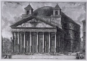 View of the Pantheon of Agrippa by Giovanni Battista Piranesi