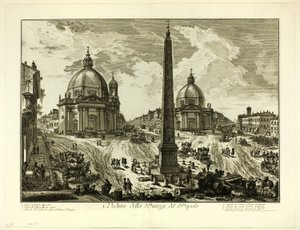 View of the Piazza del Popolo, from Views of Rome