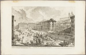View of the Piazza di Spagna, from Views of Rome by Giovanni Battista Piranesi