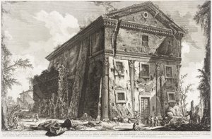 View of the Temple of Bacchus by Giovanni Battista Piranesi