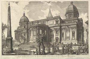 View of the Rear Entrance of the Basilica of S. Maria Maggiore, ca. 1742 by Giovanni Battista Piranesi