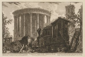 Views of Rome: Temple of the Sibyl at Tivoli by Giovanni Battista Piranesi