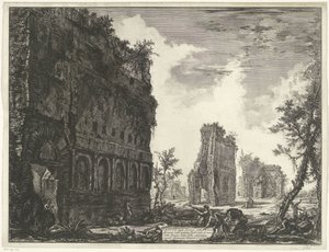 Villa Adriana in Tivoli (Views of Rome, Vedute di Roma by Giambattista Piranesi) by Giovanni Battista Piranesi