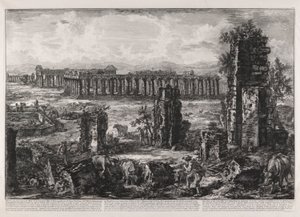 View of What Remains of the Walls A. de l by Giovanni Battista Piranesi