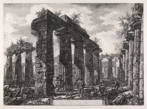 View of the Remains of the Pronaos of the by Giovanni Battista Piranesi