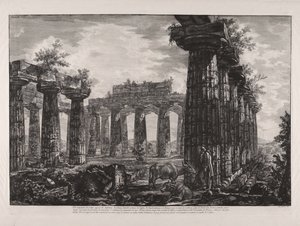 Interior View of the So-called College of the Anfictions, from "Different Views of ... Pesto" (Different Views of ... Paestum)