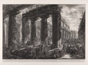 Interior View of the Temple of Neptune Described in Plate X by Giovanni Battista Piranesi
