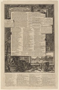 Catalog of Works Published So Far by Giovanni Battista Piranesi by Giovanni Battista Piranesi and Francesco Piranesi