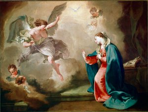 The Annunciation by Giovanni Battista Pittoni