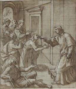 St Lawrence Healing the Blind