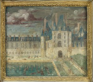 View of the Castle of Fontainebleau around 1535-1540