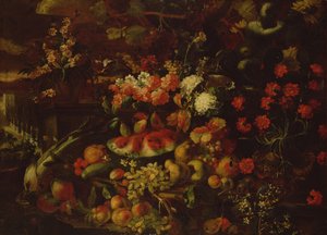 Still Life with Fruit, Vegetables and Flowers