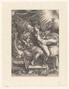 Mars and Venus as Lovers by Giovanni Battista Scultori