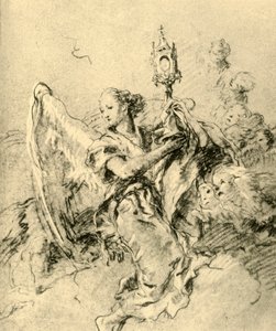 Angel with Monstrance, 1767-1769, 1928 by Giovanni Battista Tiepolo