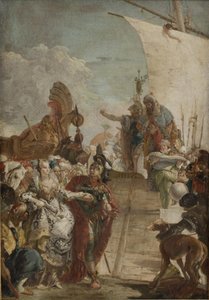 Anthony Leading Cleopatra on Board by Giovanni Battista Tiepolo