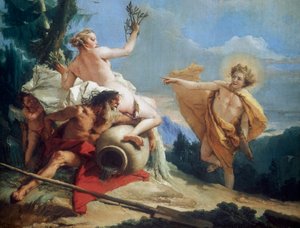 Apollo Pursuing Daphne by Giovanni Battista Tiepolo