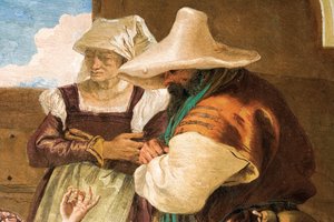 Detail from Angelica and Medoro Taking Leave of the Peasants from the Room of Orlando Furioso in the Palazzina