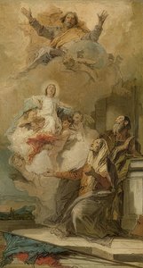 The Immaculate Conception (Joachim and Anna Receive Mary from God). Around 1757-59