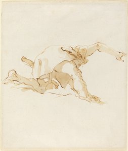 Figure on a Cloud by Giovanni Battista Tiepolo
