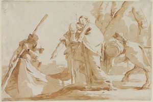 Flight into Egypt: The Embarkment of the Holy Family by Giovanni Battista Tiepolo