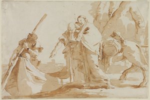 Flight into Egypt: The Embarkment of the Holy Family, c. 1735 by Giovanni Battista Tiepolo