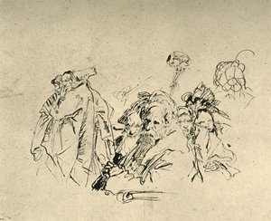 Group of Orientals, mid 18th Century, 1928 by Giovanni Battista Tiepolo