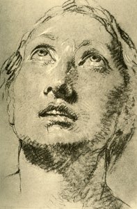 Head of a Young Woman, looking up
