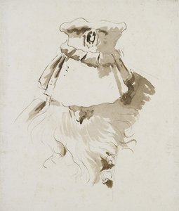 Head of a bearded Man by Giovanni Battista Tiepolo