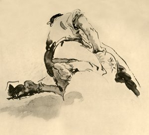Kneeling Figure seen from behind by Giovanni Battista Tiepolo