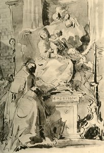 Madonna enthroned and two Bishops, mid 18th century, 1928 by Giovanni Battista Tiepolo
