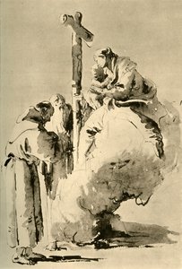 Madonna with Two Holy Monks by Giovanni Battista Tiepolo