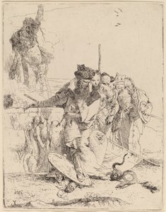 Magician and Others Regarding a Serpent by Giovanni Battista Tiepolo