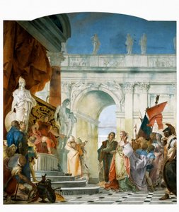 Magnanimity of Scipio (detail) by Giovanni Battista Tiepolo