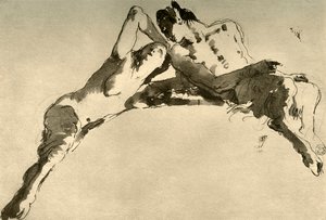 Male and Female Faun by Giovanni Battista Tiepolo