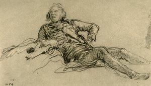 Officer resting by Giovanni Battista Tiepolo