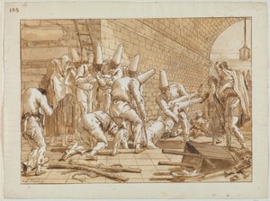 The Burial of Punchinello, c.1800