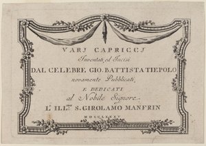 Title Page by Giovanni Battista Tiepolo