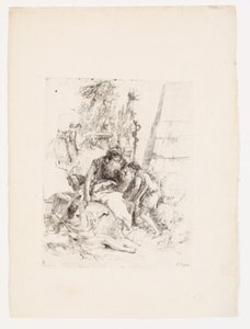Two Seated Wizards and Two Youths by Giovanni Battista Tiepolo
