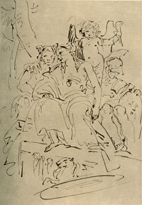 Two Women, Eros and a Soldier by Giovanni Battista Tiepolo