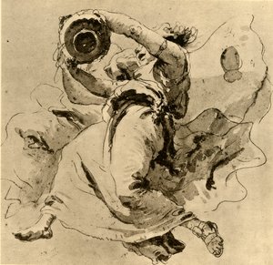 Two Geniuses Holding a Jar by Giovanni Battista Tiepolo