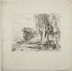 Various Caprices: The Philosopher Standing with Book by Giovanni Battista Tiepolo