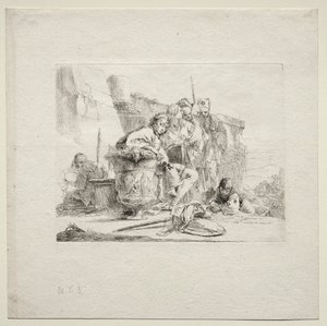 Various Caprices: The Young Man Seated, Leaning Against an Urn