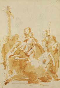 Virgin and Child Adored by Bishops, Monks and Women