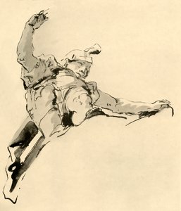 Warrior Standing on Clouds, Mid 18th Century, 1928 by Giovanni Battista Tiepolo