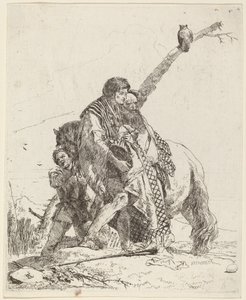 Youth, Sage, and Attendant with Horse by Giovanni Battista Tiepolo