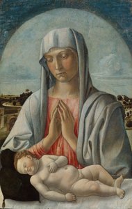 Madonna Adoring the Sleeping Child by Giovanni Bellini