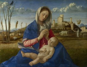 Madonna of the Meadow, c. 1500 by Giovanni Bellini