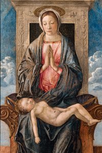 Madonna with sleeping baby by Giovanni Bellini