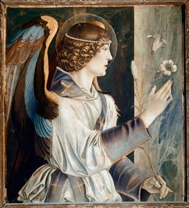 Polyptych of St Vincent Ferrier: Angel of the Annunciation by Giovanni Bellini