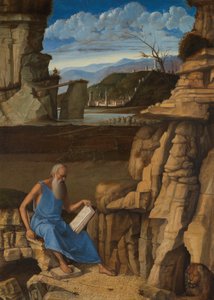 Saint Jerome Reading in a Landscape, c.1480-5